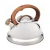 Brinox - Chaleira com Apito e Cabo Amadeirado 2,7L Roma - Inox - 1