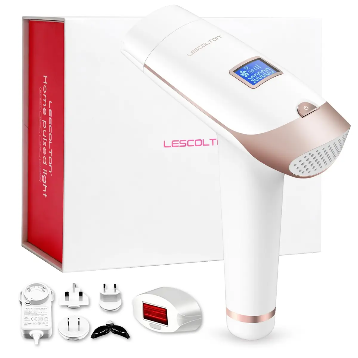Depilador e Rejuvenescedor a Laser Permanente Luz Pulsada Lescolton T-009i