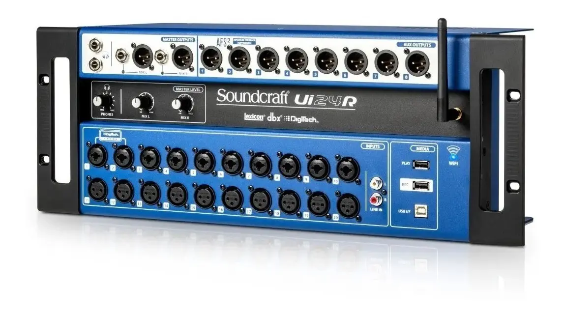 Mesa De Som Digital Soundcraft Ui24R 24 Canais Rack Profissional thumbnail 8