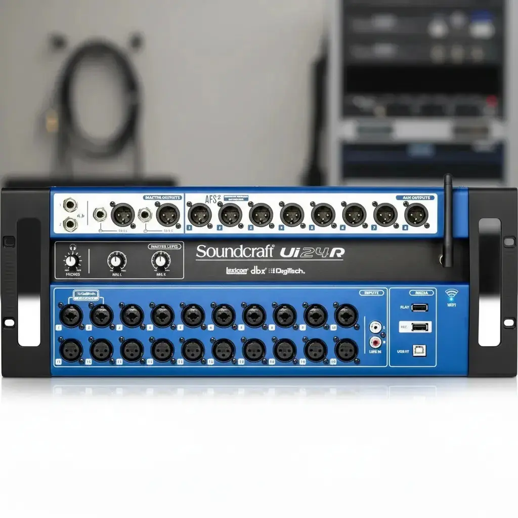 Mesa De Som Digital Soundcraft Ui24R 24 Canais Rack Profissional thumbnail 9