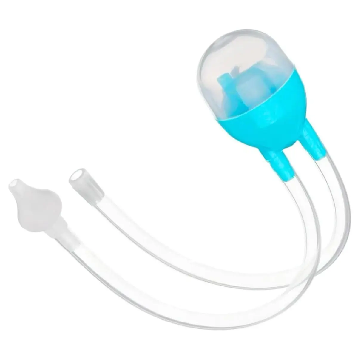 Aspirador Nasal Infantil Silicone Sucção Manual Bebê Recém-Nascido Removedor de Secreção Nariz Limpeza Nasal Segura Confortável Portátil Fácil de Usar Azul Rosa PREMIUM (Azul)
