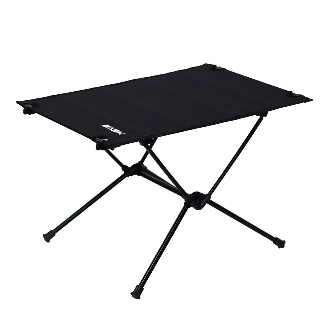Bask Mesa Dobrável Portátil de Alumínio Tampo Oxford Ultraleve 900g – Camping, Praia e Pesca (Preto) - 1
