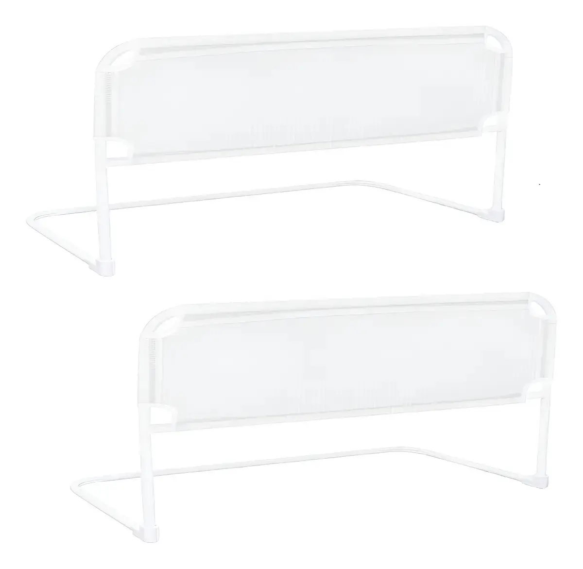 Kit 02 Grade De Cama Normal E Box Bebê E Idoso Altura 54cm Cor Branco
