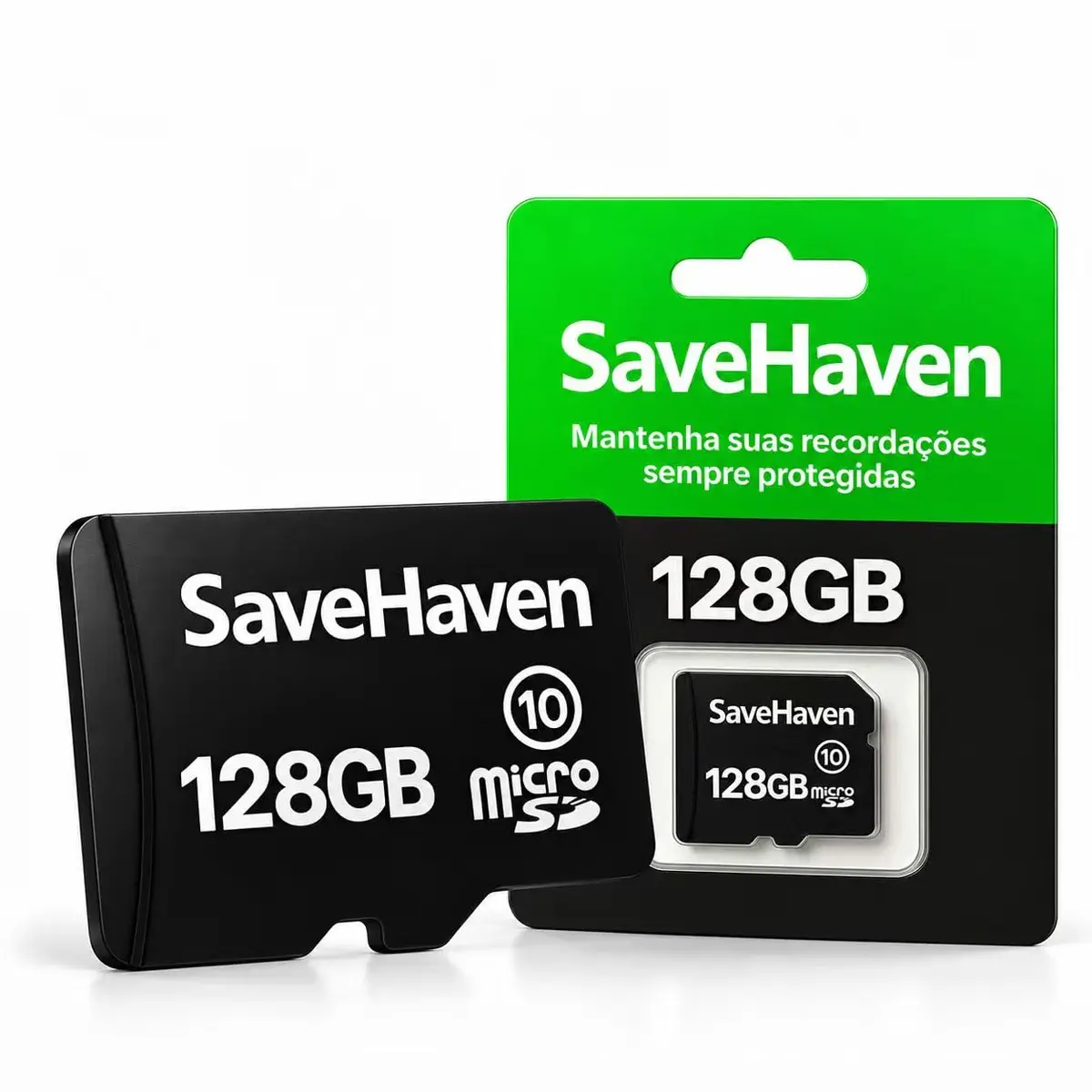 Cartão de Memória 128GB Micro SD 128GB Classe 10 UHS-I, MicroSDXC até 100MB/s para Câmera de Segurança, Câmera Wi-Fi e Dashcam - 1