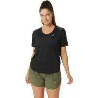 Camiseta ASICS Road Gola V - Feminino - Preto - 1