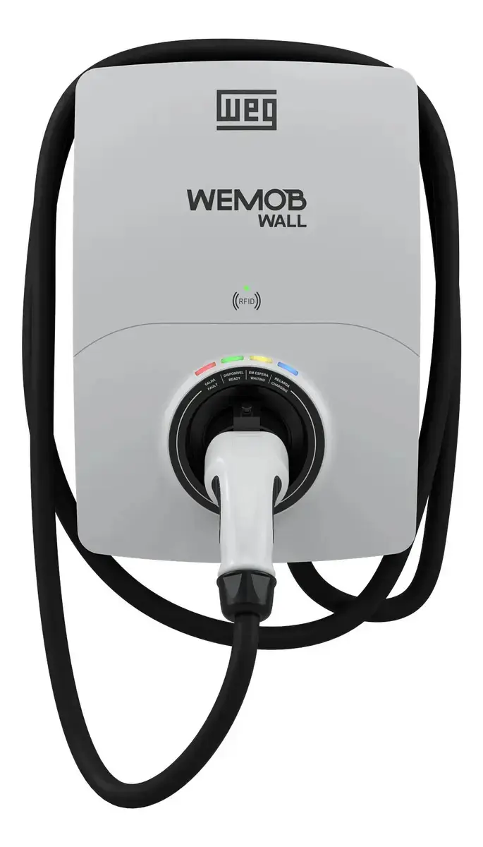 Carregador Carros Elétricos WEG Wemob Wall 7,4 kW 100-220V