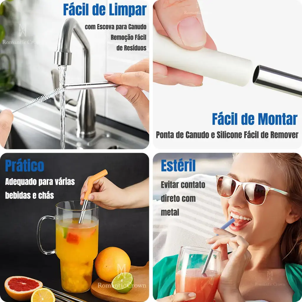 Copo Térmico Gigante 1,2l Inox Com Tampa E Inox Canudo Cor Branco Cor Pura / Material Fosco thumbnail 8