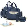 Bolsa Multifuncional Maternidade 5 Peças Azul - 1
