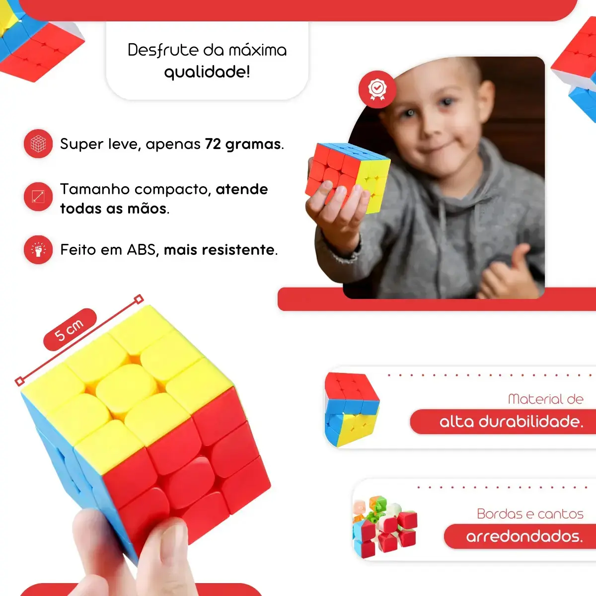 Cubo Mágico Profissional 3x3x3 Moyu Giro Rápido Suave Anti Travamento Quebra-cabeça Raciocínio Lógico Speedcubing Treino Desafio Competição Habilidade Coordenação Brinquedo Educativo Brasiliana Tech thumbnail 4