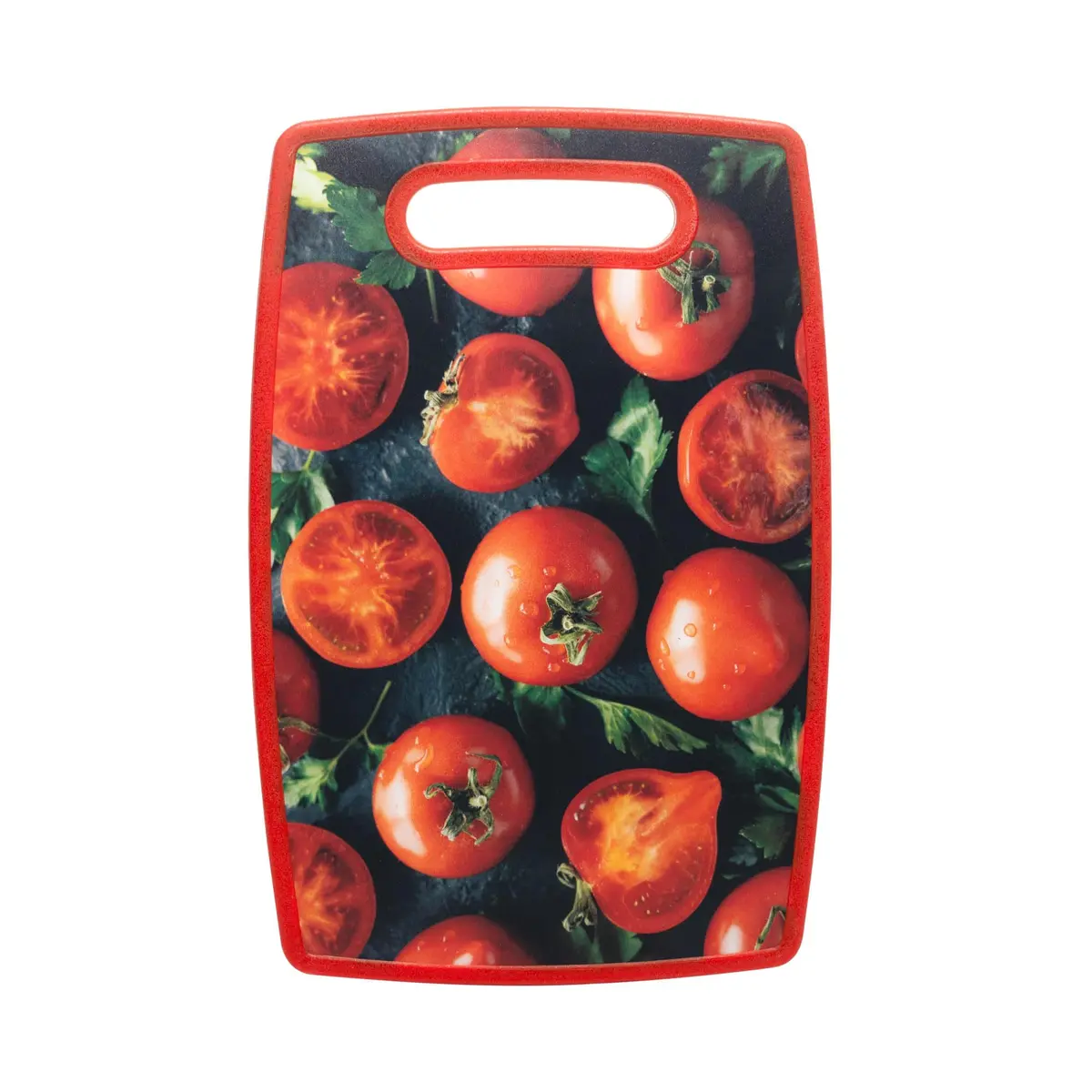 LYOR - Tábua para Corte de Plástico com Estampa Tomate 37cm x 23cm x 1cm