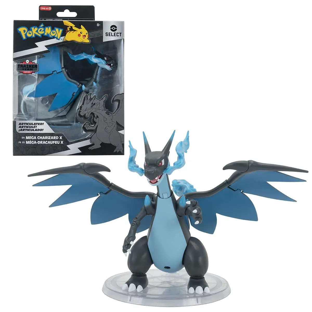 FIGURA ARTICULADA MEGA CHARIZARD X 6", POKEMON, SUNNY - 1