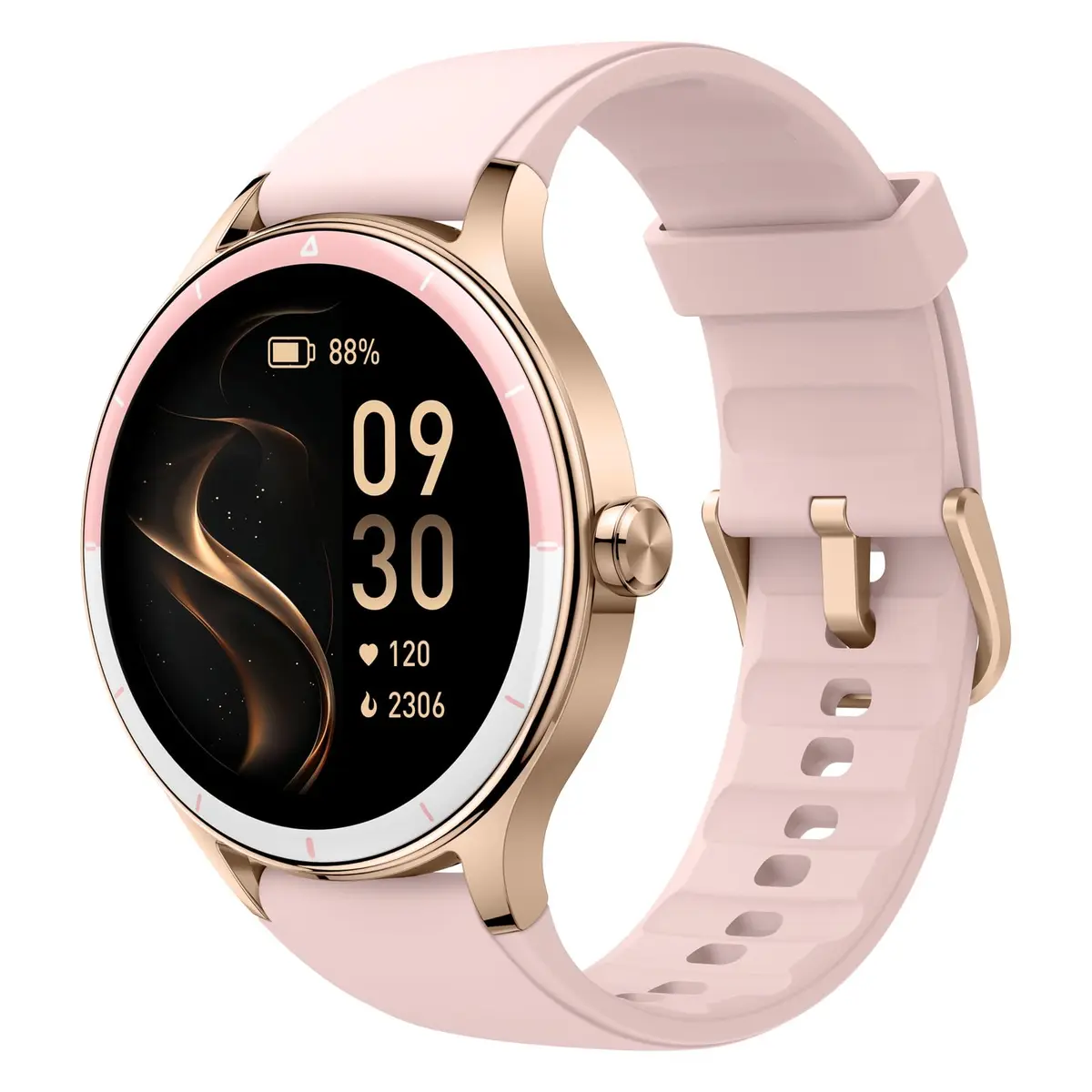 Bettdow SmartWatch, Relogio Smartwatch Feminino, 1.27" Ecrã tátil, à prova d'água IP68, 100+ Modos Esportivos, chamada Bluetooth, Compatível com Android iOS, voz por IA (Rosa)