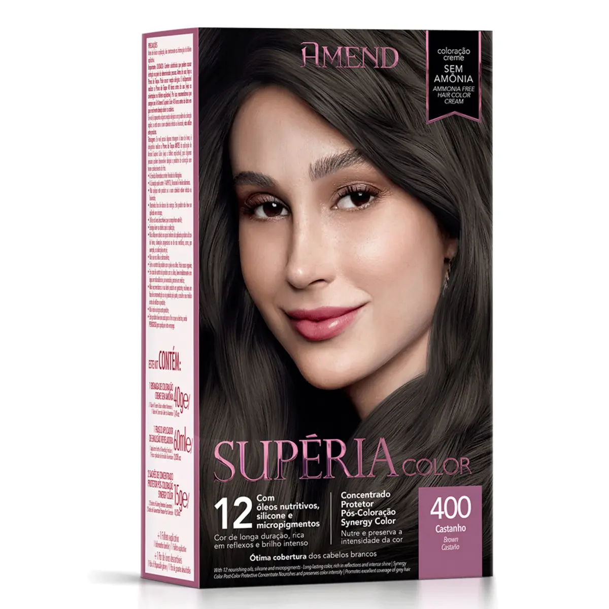 Kit Tonalizante Supéria Color 400 Castanho Amend