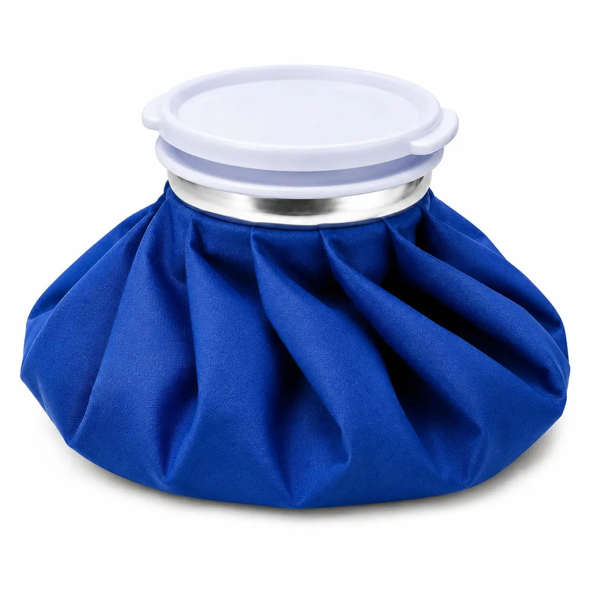 Bolsa para Gelo e Água Quente Reutilizável com Tampa – Compressa Fria e Quente para Joelho, Costas, Ombros, Cabeça e Dores Musculares – Uso Universal Azul