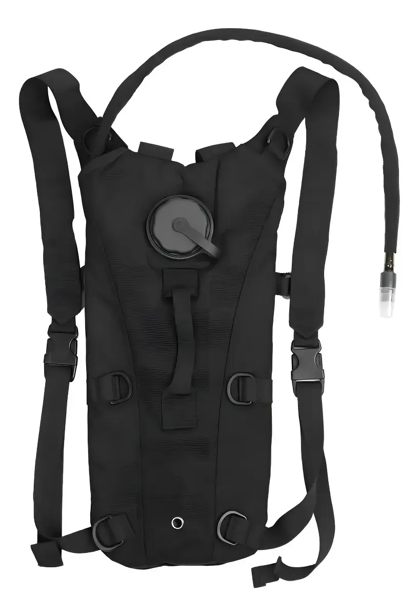 Mochila Hidratação Tática Com Refil D'água 3 Litros Bicicleta Térmica Bike Ciclismo Trilha Corrida Tumblr Cor Preto