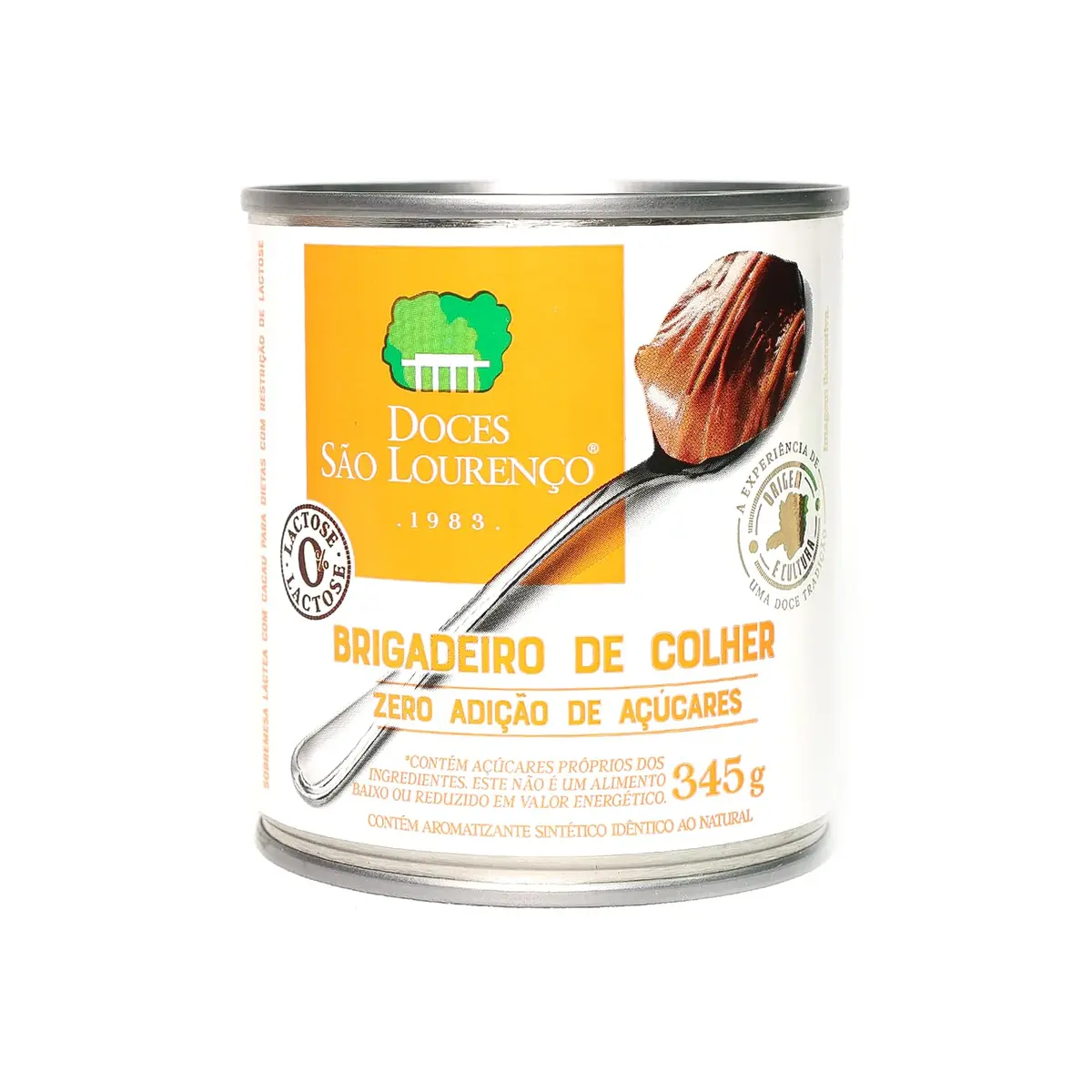 Brigadeiro de Colher Doces São Lourenço, Zero Lactose, 345g | Zero Açúcar