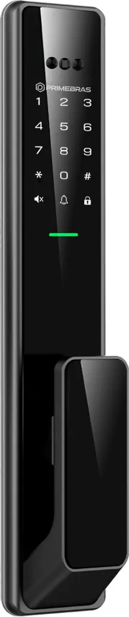 Fechadura Digital Com Reconhecimento Facial Wi-Fi Primebras Zurich P7002