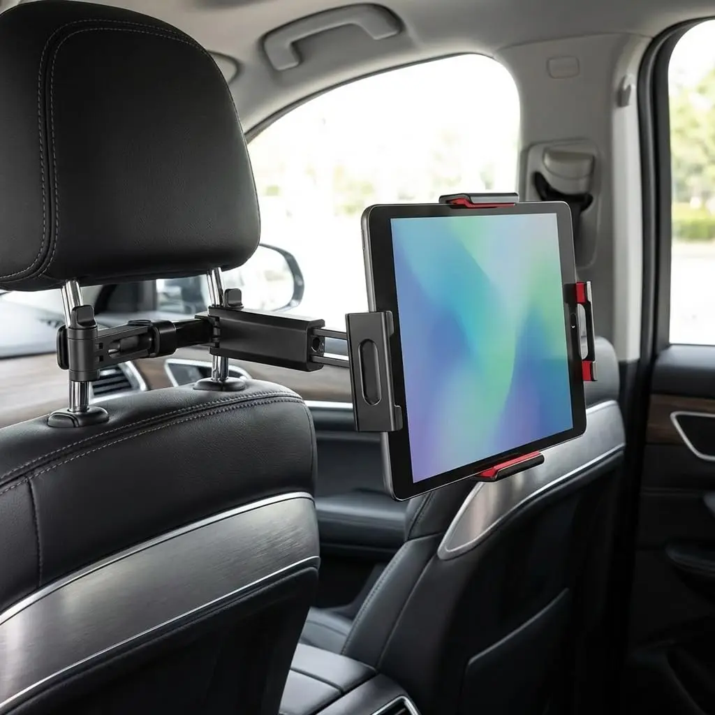 Suporte Premium Retrátil Para Celular E Tablet No Carro, VARENZIA | Para Encosto De Cabeça E Banco Traseiro, Giro 360 Graus, Extensível Até 20cm