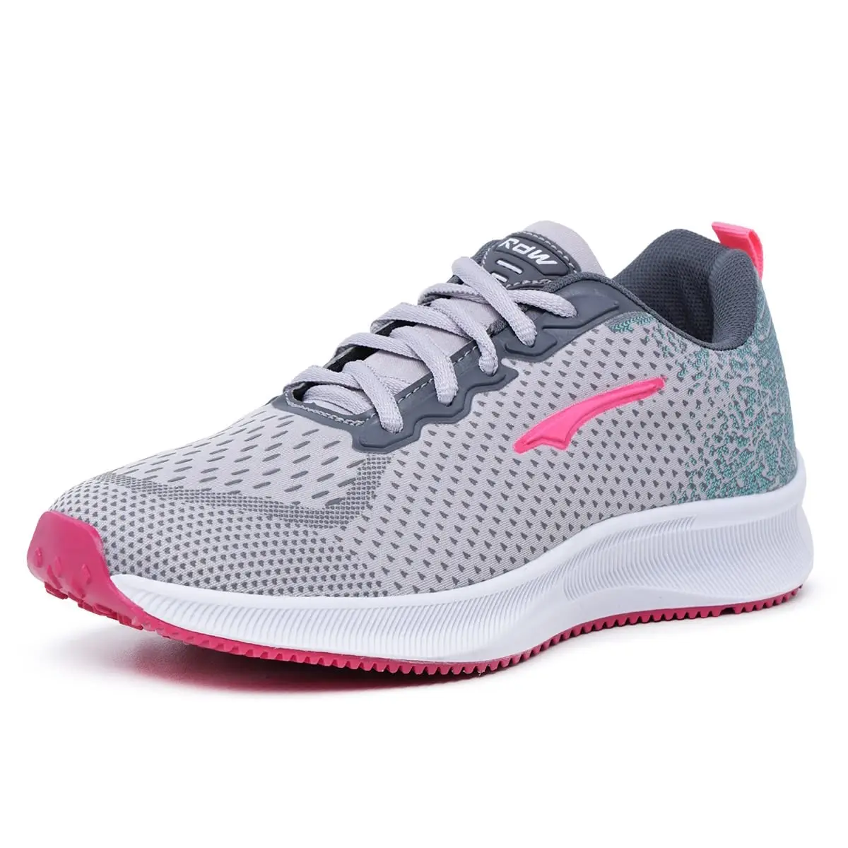 Tenis para Academia Caminhada Femininio Confortavel Cinza Pink