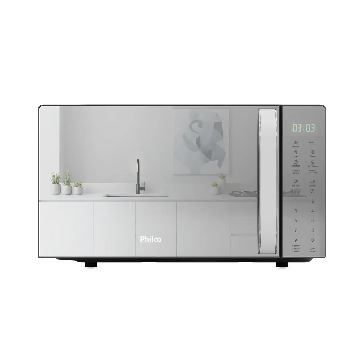 Micro-ondas Philco 20L Pintura Limpa Fácil PMO24S 127v