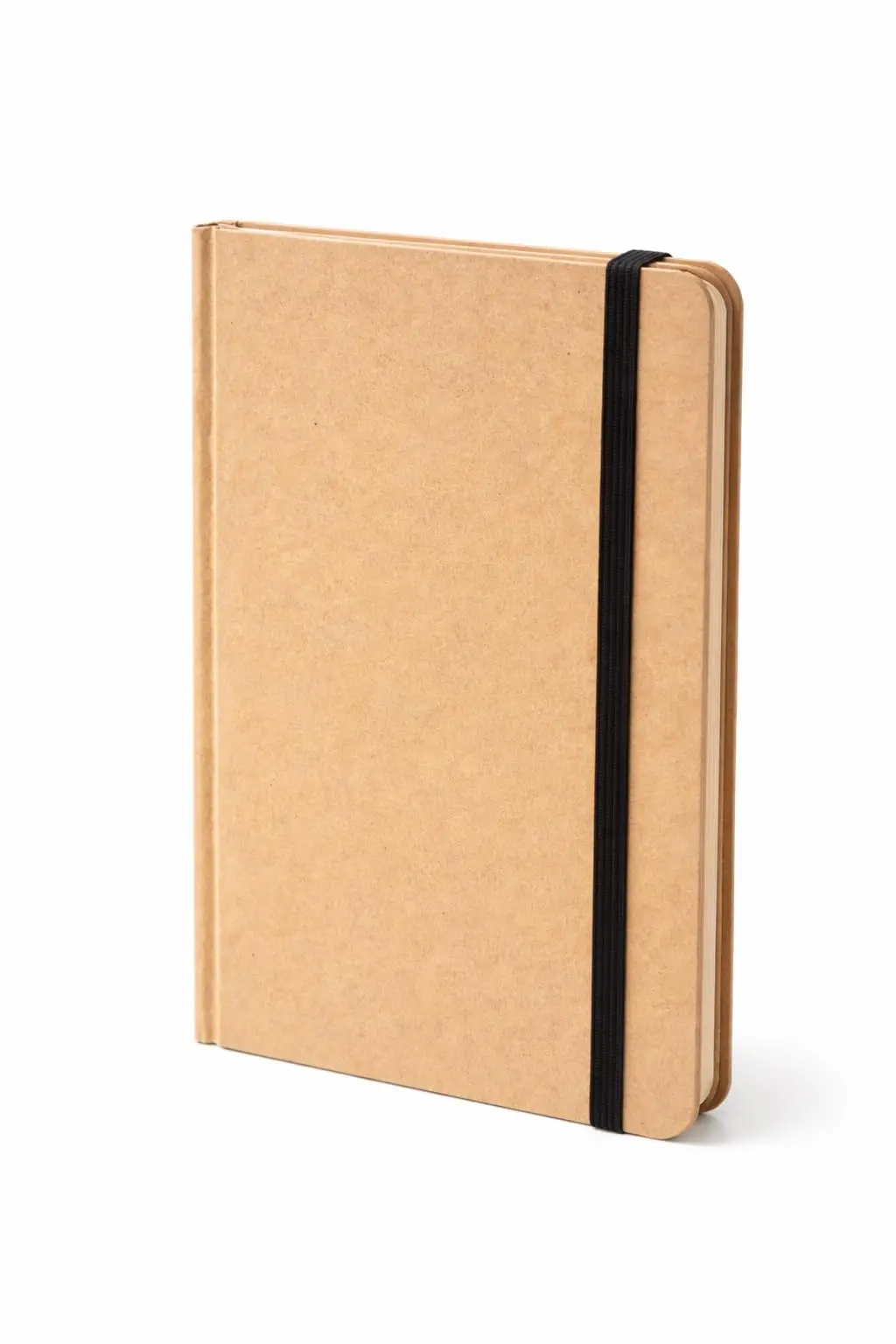 Caderno Com Pauta A5 Caderneta 80 Folhas 14x21 Capa Dura com Elástico Kraft