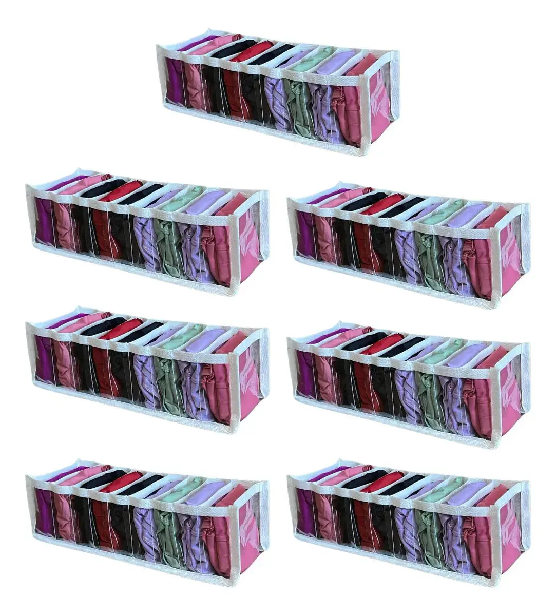 7 Colmeia Organizadora para Gavetas Organizador de Calcinhas Cuecas Porta Meia P Guarda Roupas Bebe Kit STOBAZA