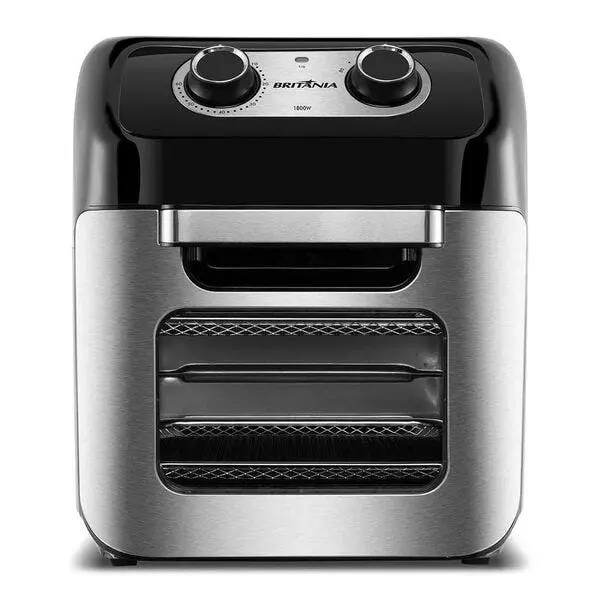 Fritadeira Britânia 12 Litros Air Fryer Oven Preta E Inox Bfr - 1