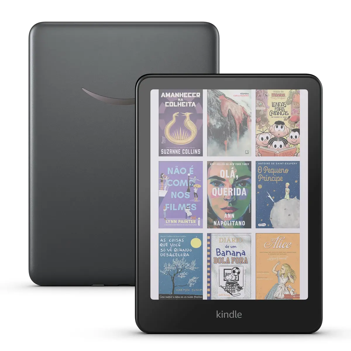 Amazon Kindle Colorsoft Signature Edition 32 GB (modelo 2024) - Com tela colorida, luz frontal autoadaptável, carregamento sem fio e bateria que dura semanas - Cor Preta Metálica - 1