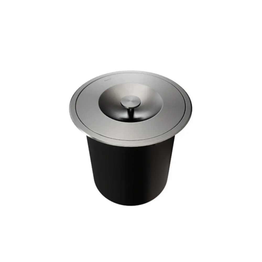 Docol Lixeira Redonda de Embutir DocolMassima Aço Inox 255x255 6L - Cod.Novo: 90016118016 Cod.Antigo: 01611816