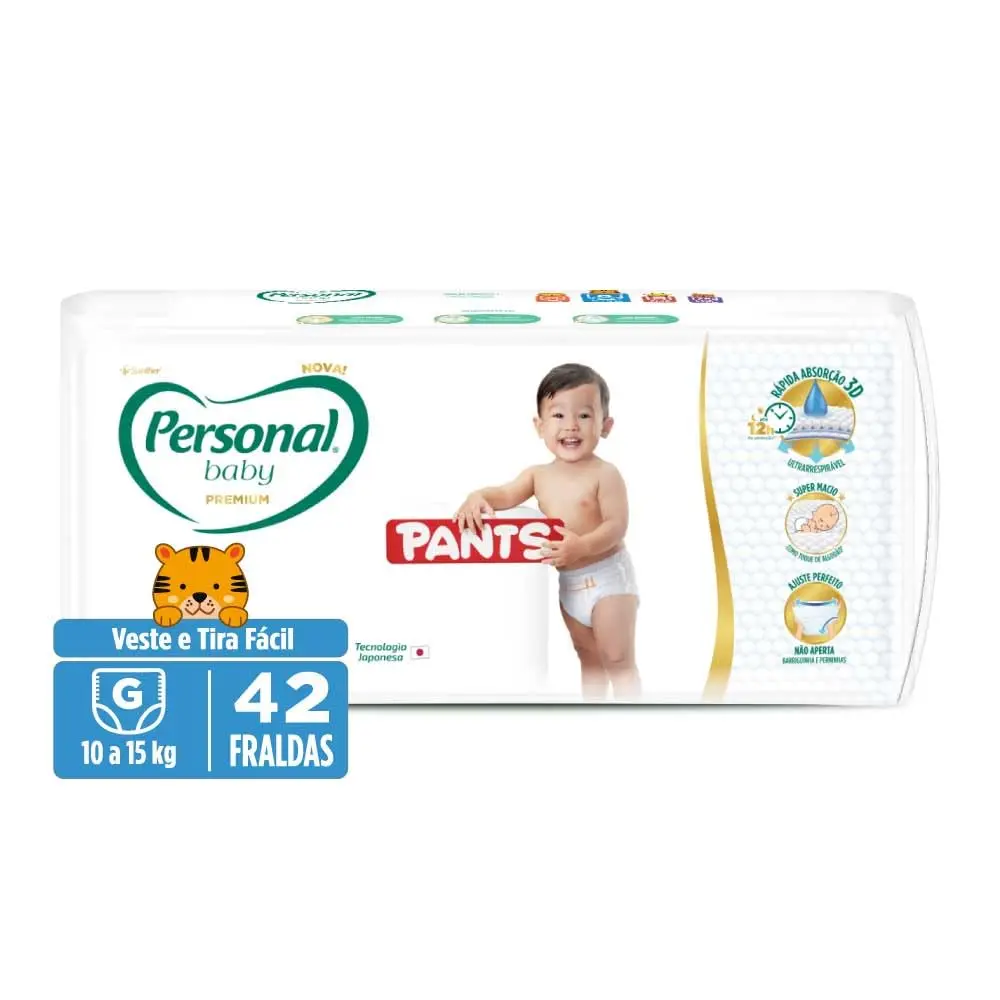 Personal Fralda Baby Premium Pants, G, 42 Unidades - 1