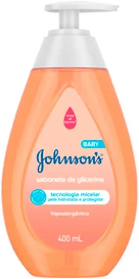 Sabonete Líquido de Glicerina Johnson's Baby, Da Cabeça aos Pés, 400ml