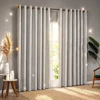 Cortina Blackout-Linho para Varão 4,00m x 2,70m Linha Nobre - Cinza - 1