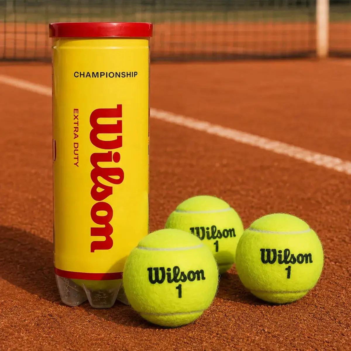 Bola De Tênis Wilson Championship Extra Duty Tubo 3 Bolas