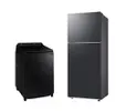 Lavadora 17kg + Geladeira 391L Samsung Preta - 1