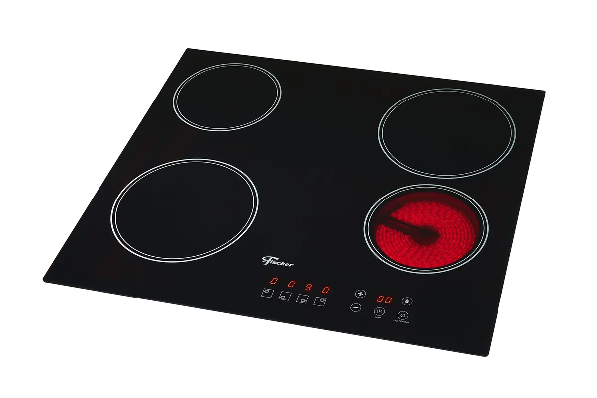 Fischer Cooktop Elétrico Touch 4 Bocas Mesa Vitrocerâmica 220V - 30006-73476 - 1
