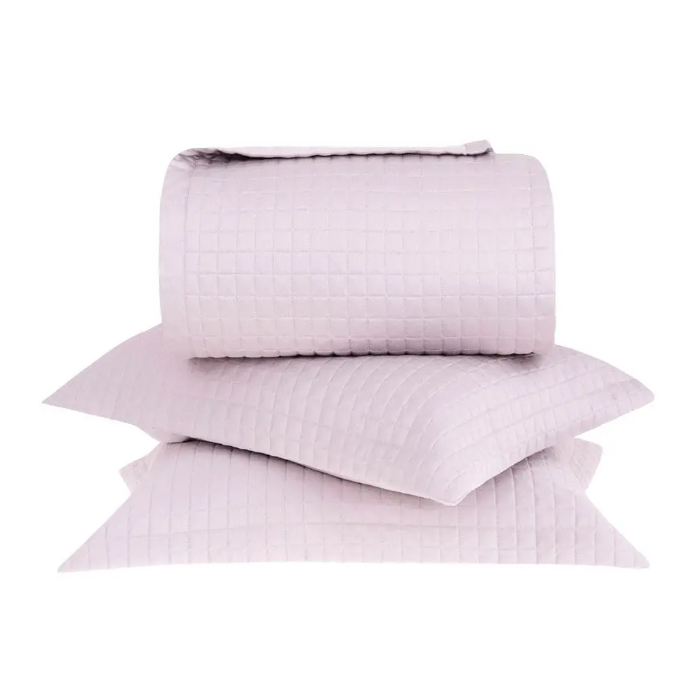 Buddemeyer Kit Colcha King 270 Fios N. Colors II 100% Algodão Rosa 3 pç - 1