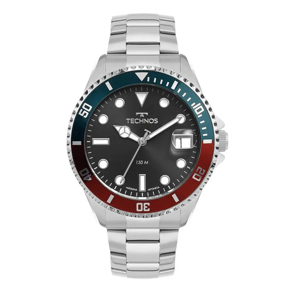 Relógio Technos Masculino Acqua 2415dz/1p | Resistência à água de 150 metros