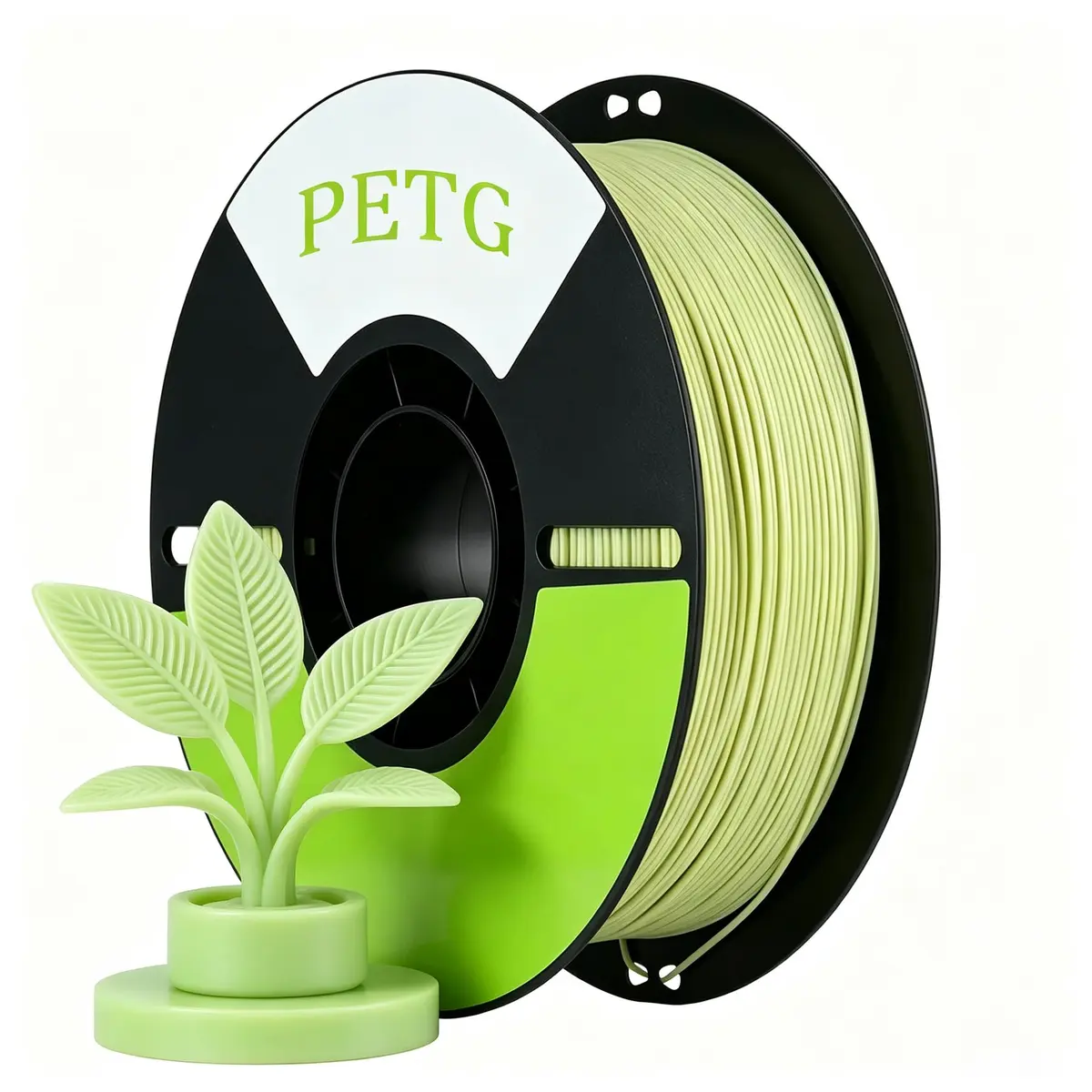 Creatorally Filamento PETG 1,75mm 1kg Verde Samambaia | Alta resistência ao impacto, Acabamento brilhante, Precisão ±0,02mm, Baixa deformação, Fluxo estável