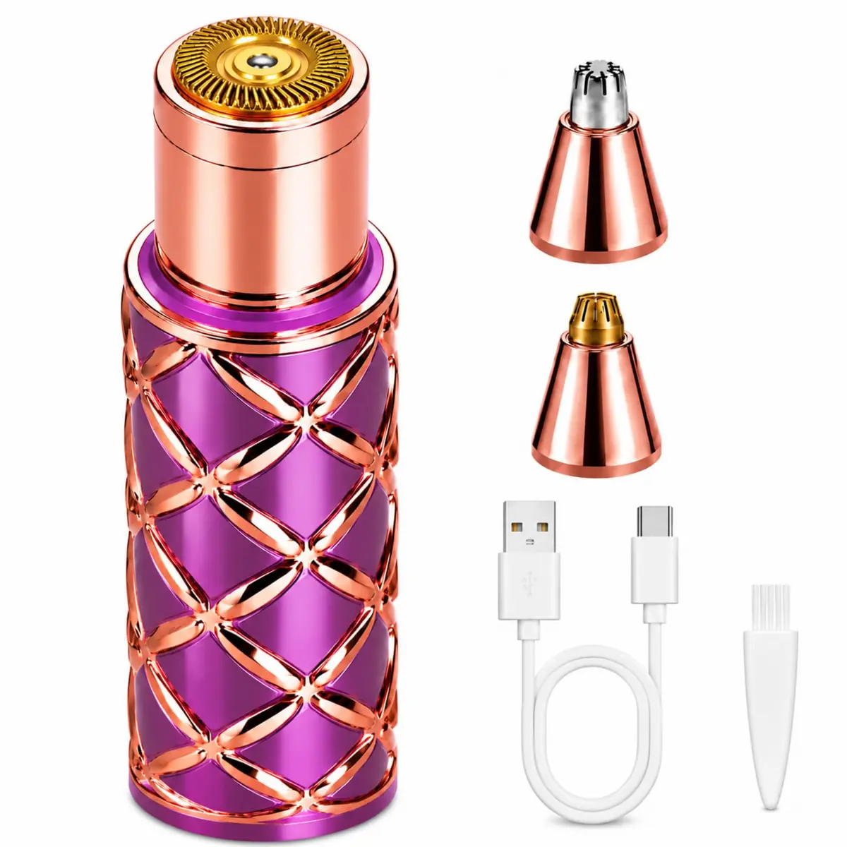 Depilador Eletrico Feminino 3 em 1, Depilador Facial Feminino, USB Caneta Depiladora, Depilador Facial Feminino, Depilador Facial Eletrico Feminino, Caneta Depiladora facial, Para Labiais, Sobrancelhas Faciais