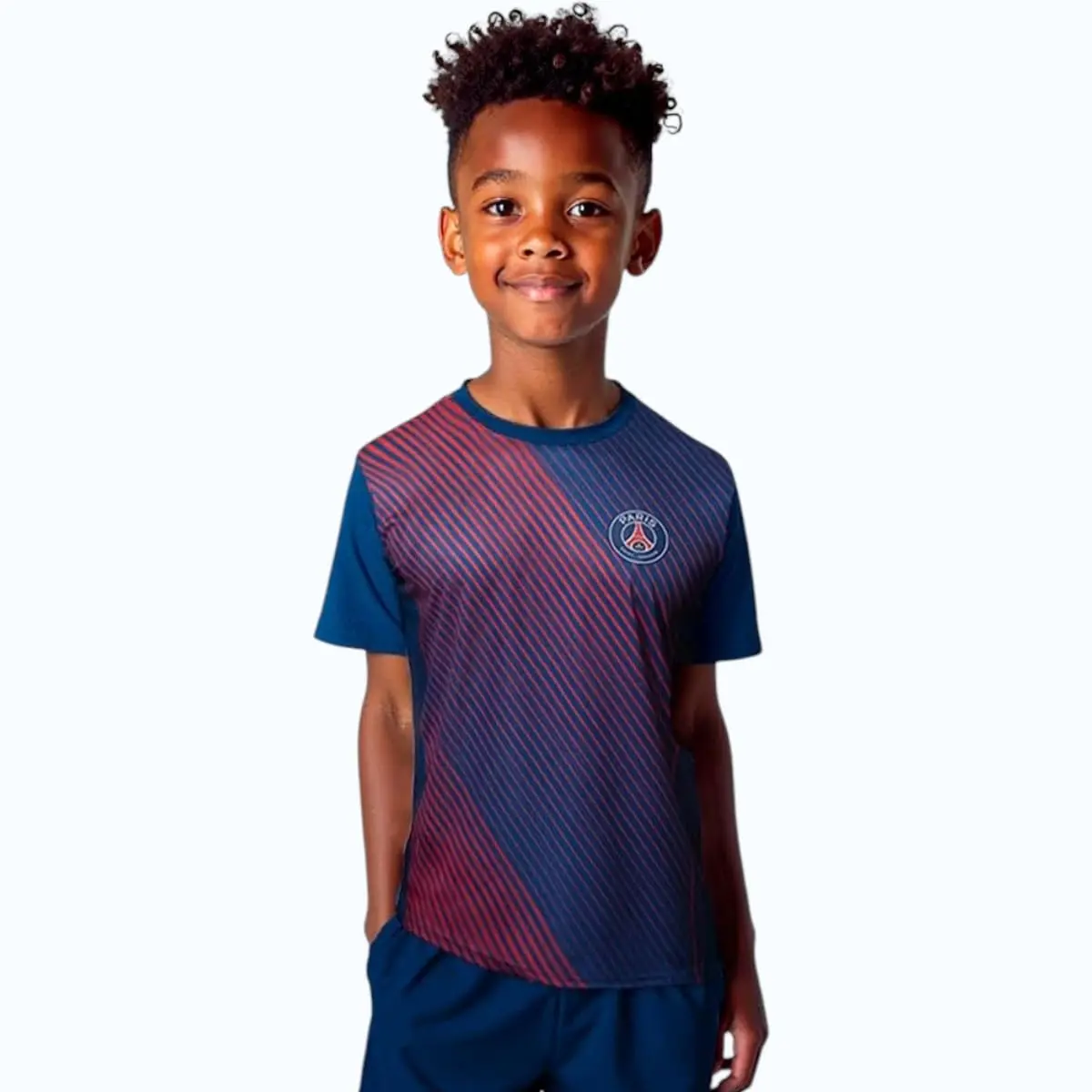 Camiseta Infantil Dry Fit Psg Marinho