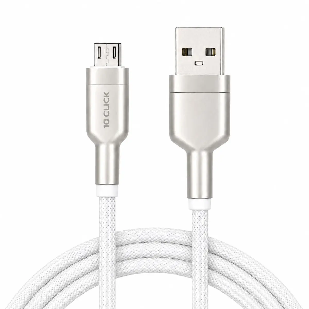 Cabo Micro USB V8 Premium 2m 25W Carregamento Rápido Sincronização de Dados Reforçado em Nylon-66 Compatível com PS4 Xbox Android Celulares Tablets Power Bank Resistente Durável Universal 10CLICK