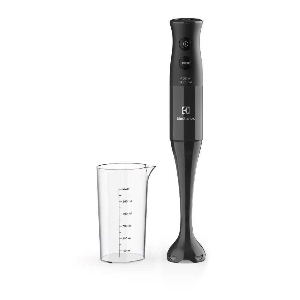 Mixer de mão Electrolux Preto 400W com Tecnologia TruFlow 1 velocidade função turbo EIB05 220V