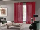[+POR- R$ 37,71] Cortina Roma 3m x 2.2m Vermelha Admirare