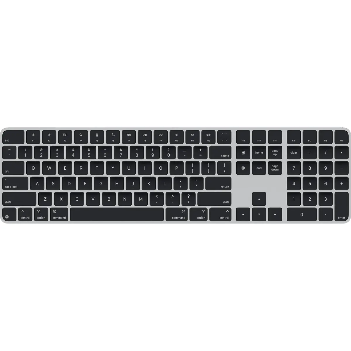 Apple Magic Keyboard com Touch ID e teclado numérico para modelos de Mac com chip da Apple – Inglês (EUA) – Teclas pretas - 1