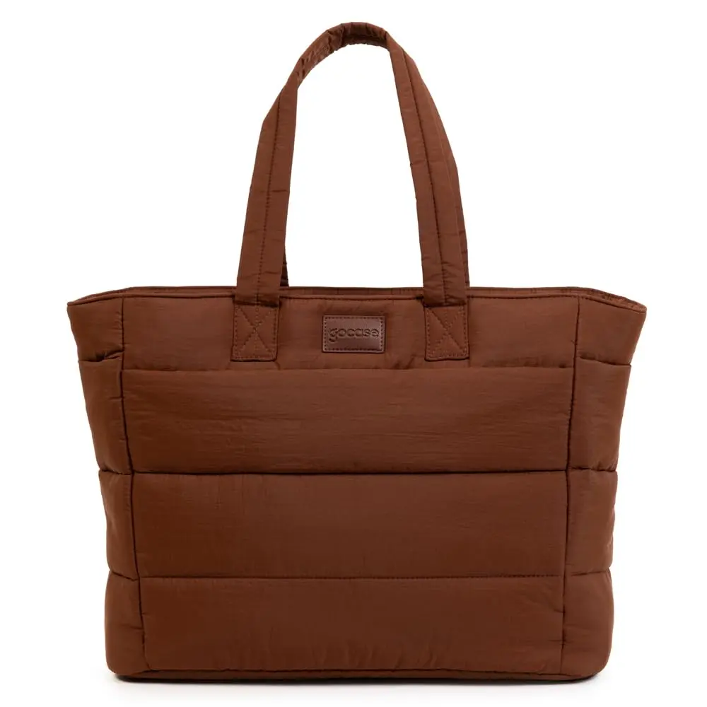 Gocase Bolsa Tote Puffer, Preta, Leve e Espaçosa, com Compartimento para Notebook até 35,5cm - 1