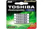 Pilha Recarregável AAA 1,2V 950mAh TNH3GAE TOSHIBA (Cartela com 4 unid.) - 1