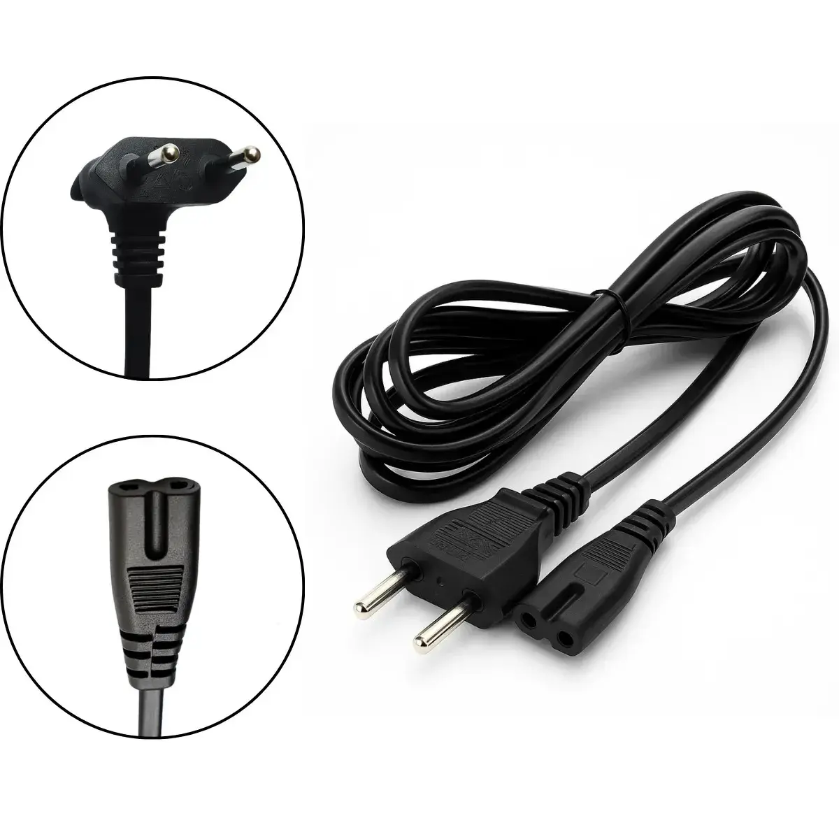 Cabo de Energia Força para Smart Tv Samsung Lg Philco Tcl Monitor Ps3 Ps4 Ps5 Impressora JBL BOMBOX Rádio Caixa de Som Tipo 8 Bivolt 127/220V - Tech 022 thumbnail 2
