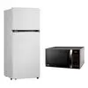 Geladeira LG Frost Free Inverter 375L Duplex Branca GN-B372PQW 127V + Micro-ondas LG Mesa 30L Prata Limpa Fácil MS3043BR 110V - 1