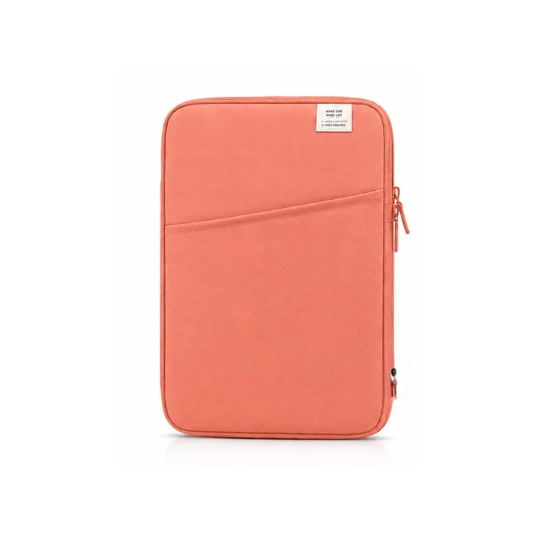 Capa Para Notebook Até 15 Polegadas Case Protetora para Laptop | Cor Salmão | Ideal para transportar tablet e acessórios com praticidade. Perfeita para trabalho, faculdade, viagens e uso diário. - 1