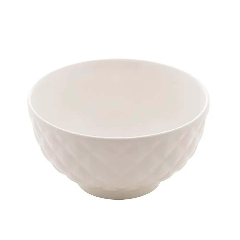 LYOR - Bowl de Porcelana Diamond Branco 11,5cm x 6cm